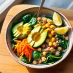 Ensalada Detox de Quinoa, Aguacate y Garbanzos