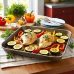 Pollo al horno con verduras